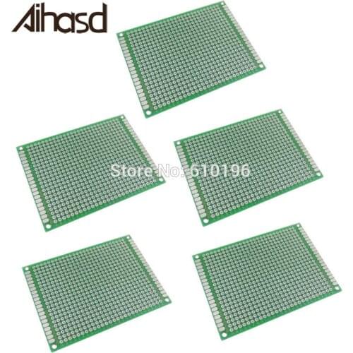 5PCS/LOT 6*8CM 1.6mm 2.54mm Pitch Double-Side Prototype PCB Universal Printed Circuit Board