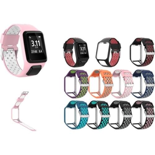 50pcs Silicone Replacement Watchband WristBand Strap For TomTom 2 3 Series Runner 2 3 Spark Series Golfer 2 Adventurer GPS Watch