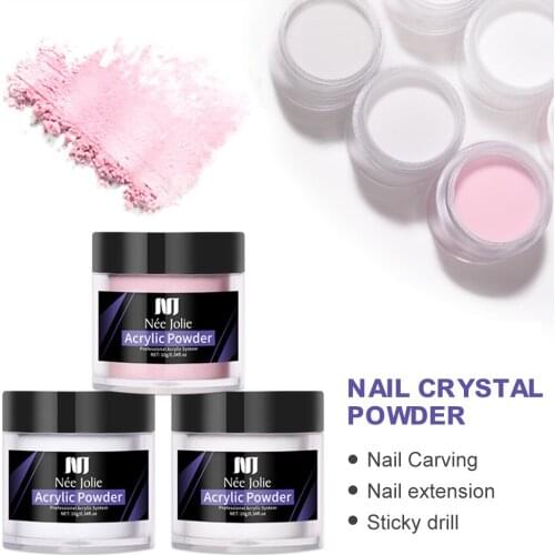 Nail Acrylic Powder Liquid Monomer Non-yellowing Crystal Armor Nail Extension Carving Strong Adhesion Tools For Home Nail Salon