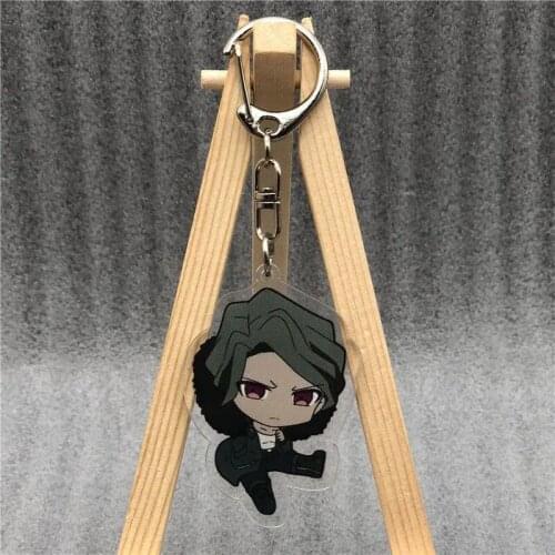Danganronpa V3 Acrylic Keychain Nidai Nekomaru Keyring Acrylic Figure Keyring Cosplay Chains Collection Pendant Model Toy