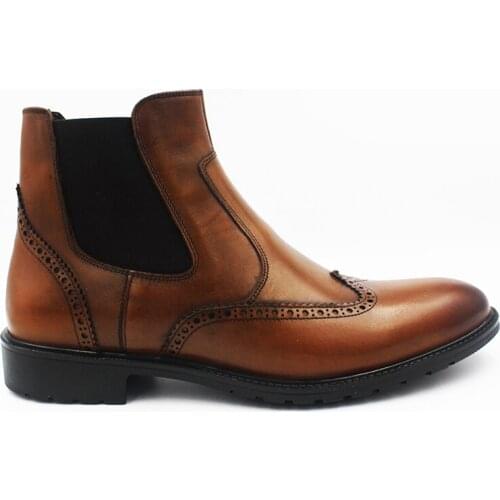 MENS GENUINE LEATHER CLASSIC ANKLE BOOTS FSC1540