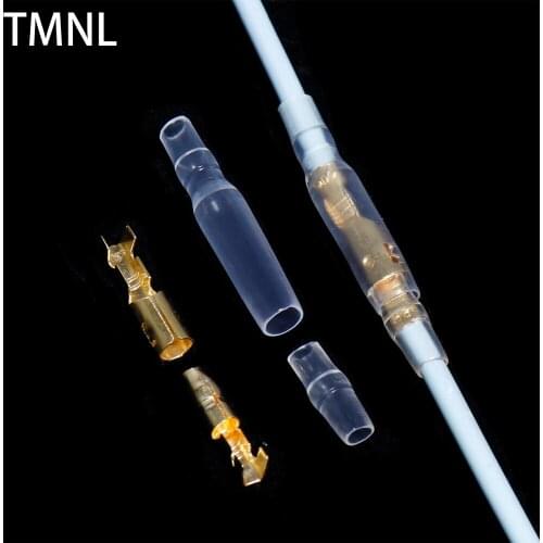 4.0mm Diameter Bullet Terminals Connector Car Cold Cable Wire Brass Electrical Sleeves plug sheath Crimp Female Male Insulating