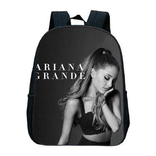 Children Ariana Grande Kindergarten Schoolbag 13 Inch Toddler Backpack Girl Boy Bookbag Cute Cartoon Bag Kids Start School Gift