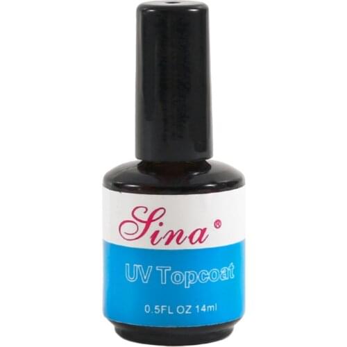 Fantastic 14ML UV No Sticky Topcoat Base Gel No Wipe Topcoat Cheap Gel Polish Super-Durable Finish Faster Drying Higher Shine