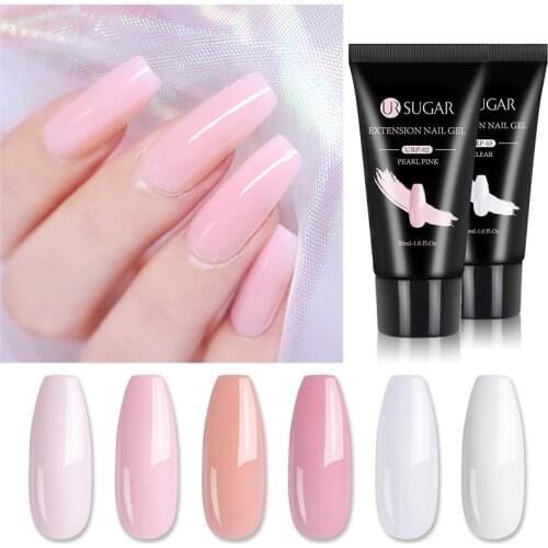 UR SUGAR Gel Nail 30ml Acrylic Varnish Pink White Clear Crystal UV LED Quick Extension Gel Acrylic Builder Jelly UV Nail