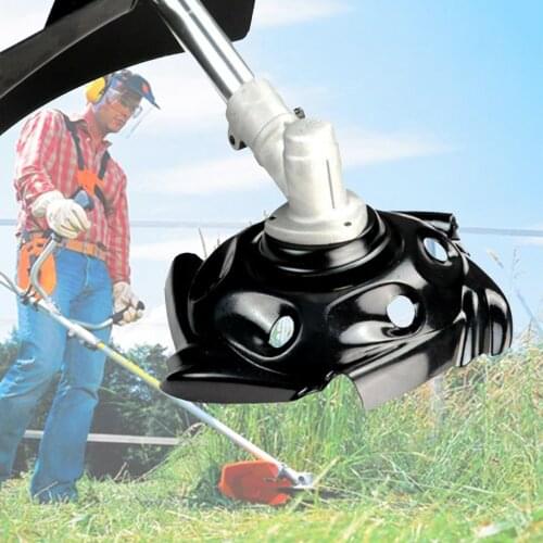 Weed Trimmer Head Carbon Steel Grass Trimmer Head Black Universal Grass Trimmer Head Mower Accessories Garden Tools