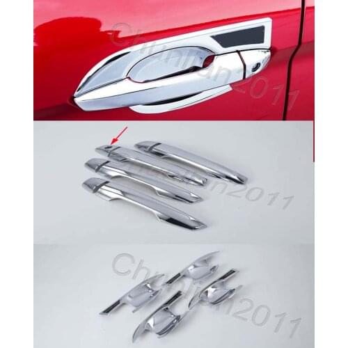 Chrome ABS Style Handle Bowl Cover Door Handle Cover Trim for 2017-2021 Mitsubishi Eclipse Cross 12PS