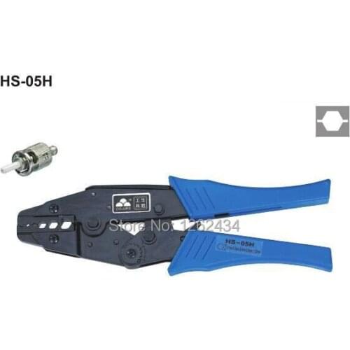 HS-05H RATCHET CRIMPING PLIER RG55,58,59,62,5,6,21,140,141,142,143,210,212,222, 223,303,304,400,BELDEN 8279,8281,9231,9141