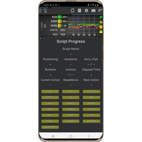 Tems Pocket Test Phone Mi 10 M2001J2G TEMS Phone GSM HSPA LTE NR Measurements For Outdoor Test