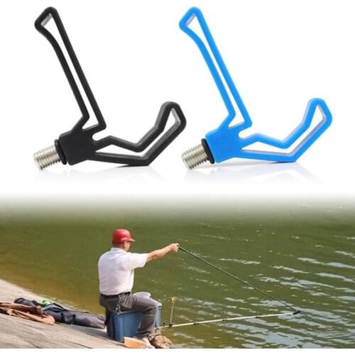 Fishing Rod Bracket Head Portable Sea Rod Bracket Gripper Head Durable Portable ABS Fishing Rod Rest Gripper Head for Angling