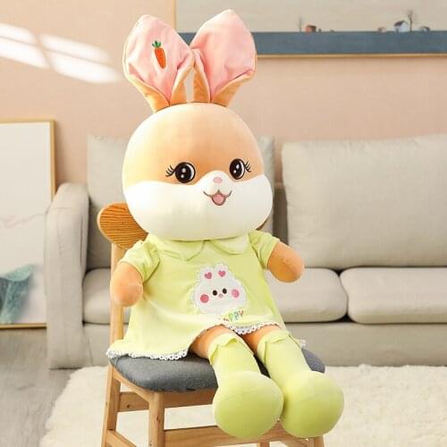 Lovely Carrot Rabbit Plush Toy for Children Stuffed Bunny Animal Doll Kids Baby Kawaii Appease Toy Cute Birthday Gift