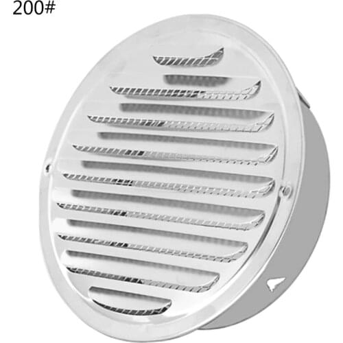 Stainless Steel Exterior Wall Air Vent Grille Round Ducting Ventilation Grilles
