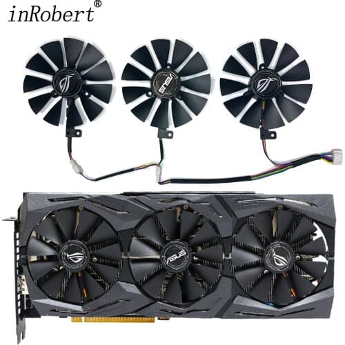 New 87MM Everflow T129215SU DC12V 4Pin 4 Wire Cooling Fan For ASUS R9 390X 390 GTX1070TI GTX1080TI Gaming Graphics Card Fans