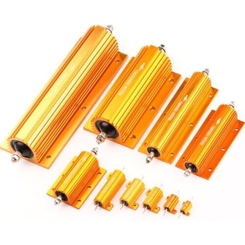 Wholesale Rx24 Resistance of Gold Aluminum Shell 5W 10W 25W 50W 100W for Frequency Converter Current Limiting Protection