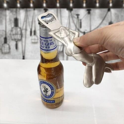 Mermaid Bottle Opener Refrigerator Beer Bottle Opener Bar Supplies Wine Accessories Creative Bottle Opener Stainless Steel