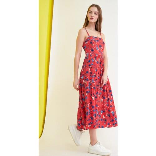 Trendyol Pendant Patterned Dress TWOSS21EL1341