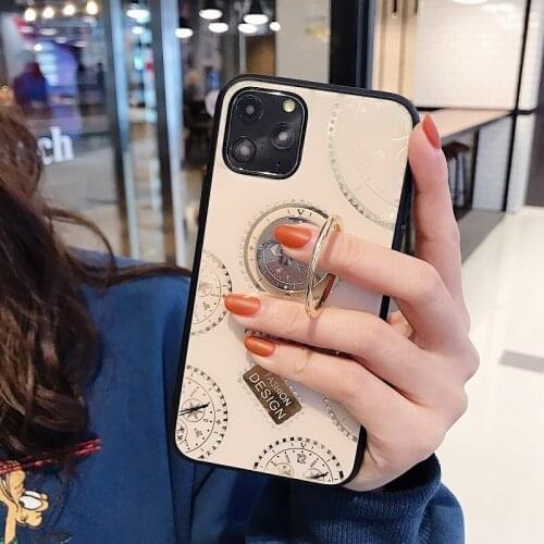 Luxury Glitter Phone Case For Huawei Nova 8se 7se 6se 3e 4e 5 5i 6 7 se Pro Mirror Jewelled Ring Holder Back Cover