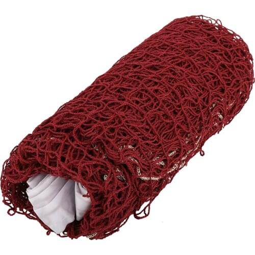 Badminton Net Polypropylene Fiber with Uniform Mesh Training Accessory for Indoor Outdoor Sports Beautiful Useful