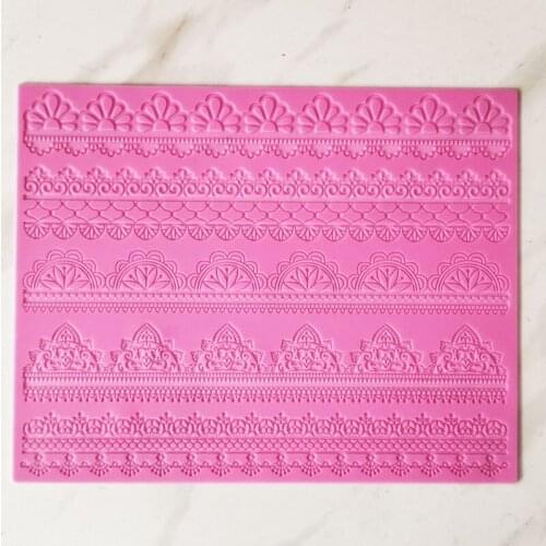1PCS Large Lace Cake Silicone Mold Lace cake tools Sugarcraft Flower silicone mold