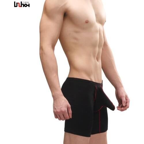 Uzhot jj sports bags male modal boxer shorts male sexy panties 14011