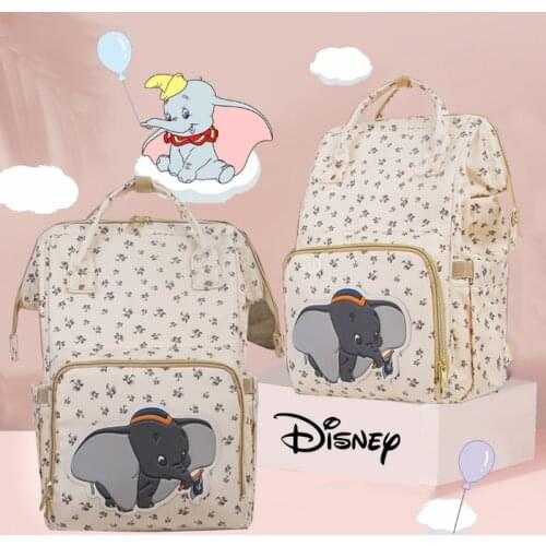 Disney Cartoons New Diaper Bag Waterproof Backpack Maternity Dumbo Travel Mummy Bag Baby Bags Large Capacity Multifunction Bag