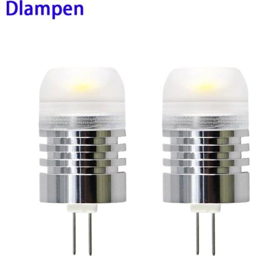 Led bulb light G4 Ac Dc 12v 24v super aluminum lamp 1.5W COB 12 24 volts Replace 25W Halogen for Chandelier Spotlight warm white