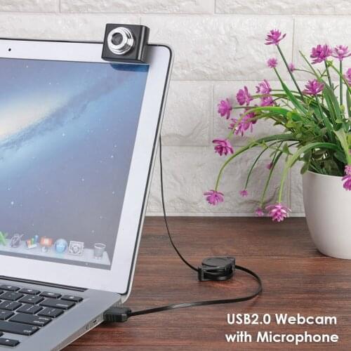 PC Computer Desktops Live Broadcast Accessories Supplies Manual Focusing USB Webcam Clip-On Web Camera with Microphone