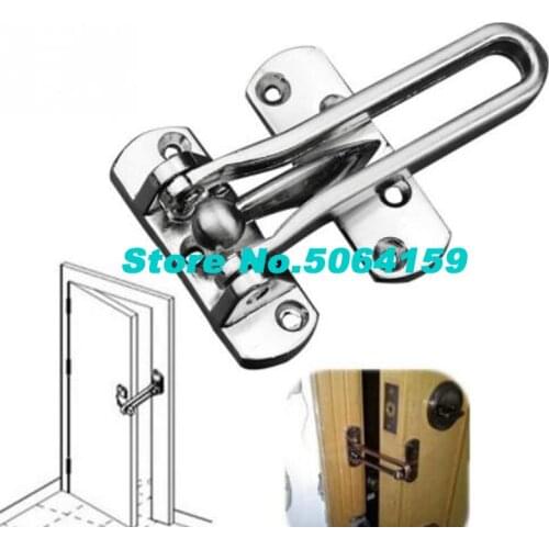 Stainless Steel Hasp Latch Lock Door Chain Anti-theft Clasp Convenience Window Cabinet Locks For Home Hotel Security