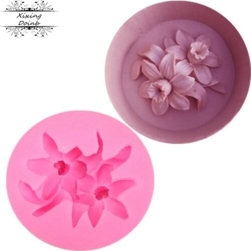 1Pcs Flower shape silicone soft candy mold cake decorating tool Candy Chocolate Mold