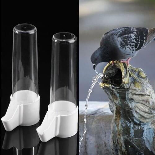 2Pcs Pet Bird Feeder Parrot Water Feeding Drinking Cup Bowl Cage Supplies