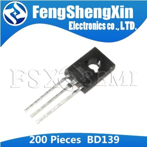 200pcs/lot BD139 Transistor TO-126 Silicon Triode Transistor