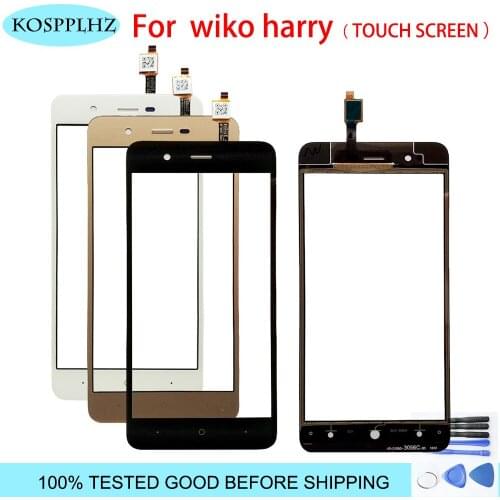5.0 inch Black Touch Screen Digitizer For Wiko Harry Glass Panel digitizer touch screen Replacement + Tools