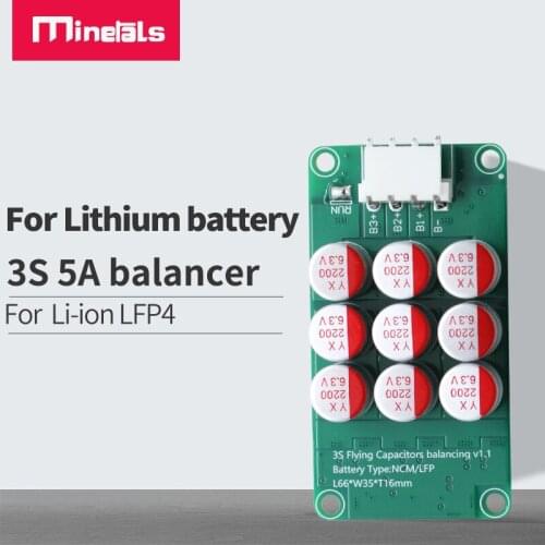 5A lithium battery Balance Li-ion Lifepo4 LTO Lithium Battery Active Equalizer Balancer Board Capacitor BMS 3S