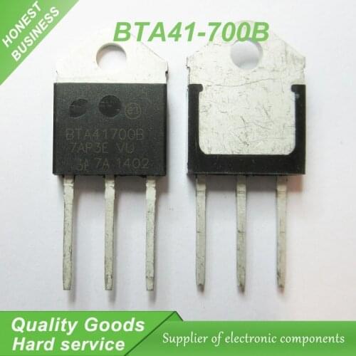Free shipping 10pcs/lot BTA41-700B 6A700V TRIAC TO-3P package new original