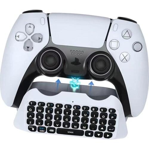 For PS5 Controller Bluetooth Keyboard Wireless Keypad External Textpad Voice Chat Bluetooth Keyboard For Playstation 5 Gamepad