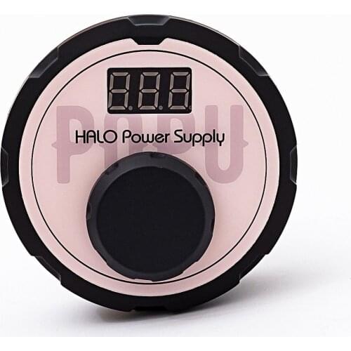 POPU New Professional Mini HALO LCD Tattoo Power Supply with Power Adaptor for Coil & Rotary Tattoo Machines