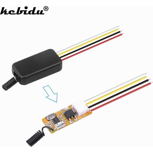 DC 3V-12V Remote Control Switch Relay Switching 433Mhz Relay Remote Switch 1 2 CH RF Relay Receiver LED Light Controller DIY Kit