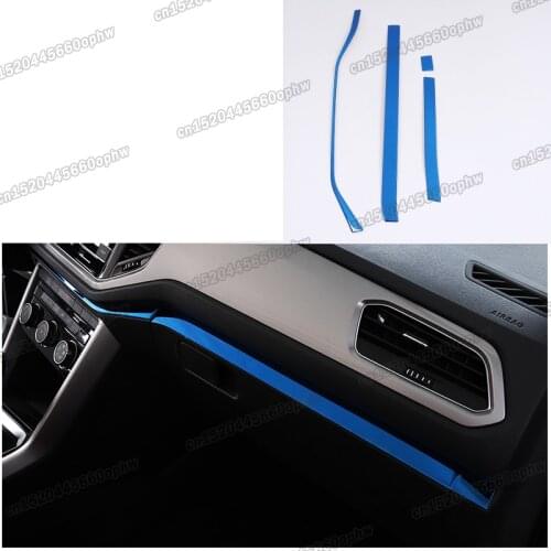 Car Dashboard Central Console Trims Decoration for Volkswagen t roc troc Vw T-roc 2017 2018 2019 2020 2021 Accessories 2022