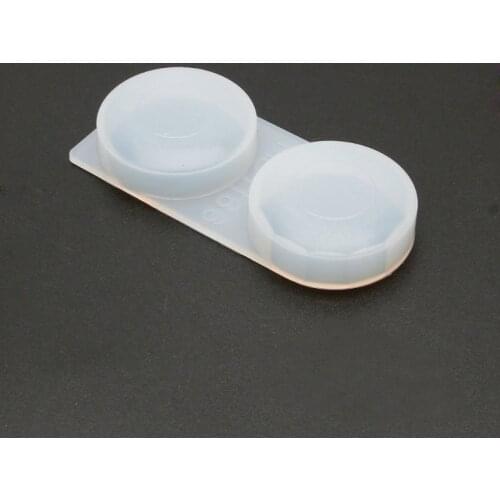 Faceted Organ Round Pendant Silicone Resin Mold Keychain Jewelry Making Tools X4YA