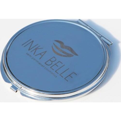 Personalized Compact Mirror Any Image, Photo Wedding Bridesmaid Gift Silver Plated Blank MIRROR CASE 75MM 500x/lot #18122-1