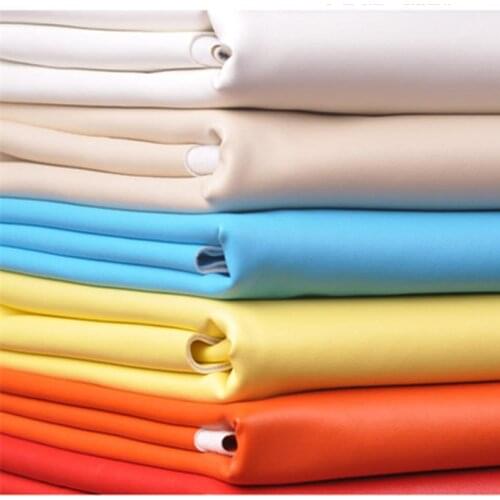 Faux PU Leather Fabrics wallpaper Decorative 0.7mm thickness Artificial Elastic Leather sewing Material Leather Skin Wholesale