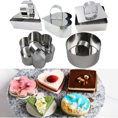 Mini Baking Ring Heat-resistant Multi-purpose Corrosion Resistant Stainless Steel Multiple Types Party Pastry Kitchen Bakeware
