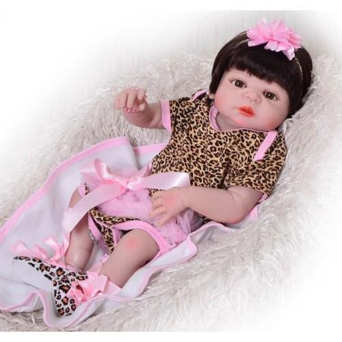 Bebe dolls reborn 23"57cm full body silicone reborn baby dolls toys for child birthday presents gift newborn babies bonecas