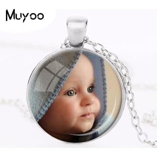 PERSONALIZED PHOTO PENDANT Custom Necklace Photo of Your Baby Child Mom Dad Grandparent Loved One Gift for Family Member OMG HZ1