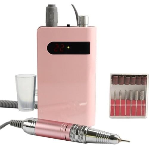 Import China Electric Nail Drill 30000RPM Portatil Naill Machine of Nail Supplies for Beauty Salon 25W