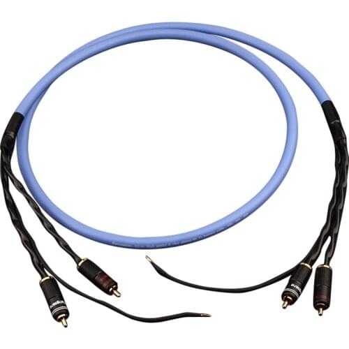 Audiophile LP Silver Plated Tonearm Cable Record Audio RCA Cable Phonograph Ground Wire