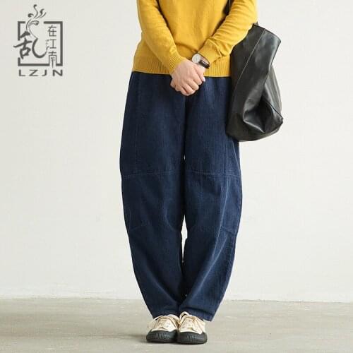 Женские вельветовые брюки LZJN China At AliExpress