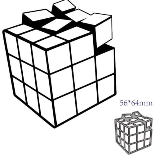 Metal cutting dies cut die mold Cube decoration Scrapbook paper craft knife mould blade punch stencils dies