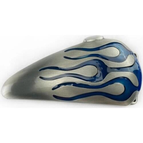 Mens Luxury Blue Color Flowers Belt Buckle Cowboy Fashion Metal Zinc Alloy Belt Buckles for 4cm PU Belts DIY Leather Crafts