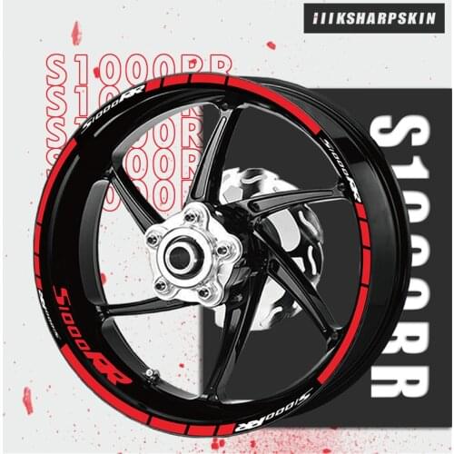 Motorcycle sticker wheel reflective stripe decal racing film for BMW S1000RR S 1000RR S1000 RR